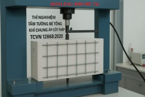 Thí nghiệm tấm tường bê tông khí chưng áp cốt thép