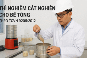 Thí nghiệm Cát nghiền cho bê tông TCVN 9205